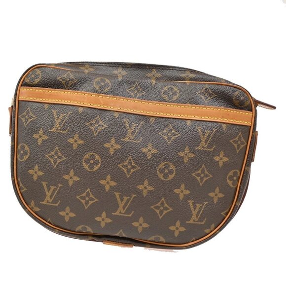 LOUIS VUITTON Jeune Fille GM Shoulder Bag Monogram Leather Brown - Picture 3 of 14